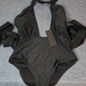 Mono B Black Swimsuit size large NWT